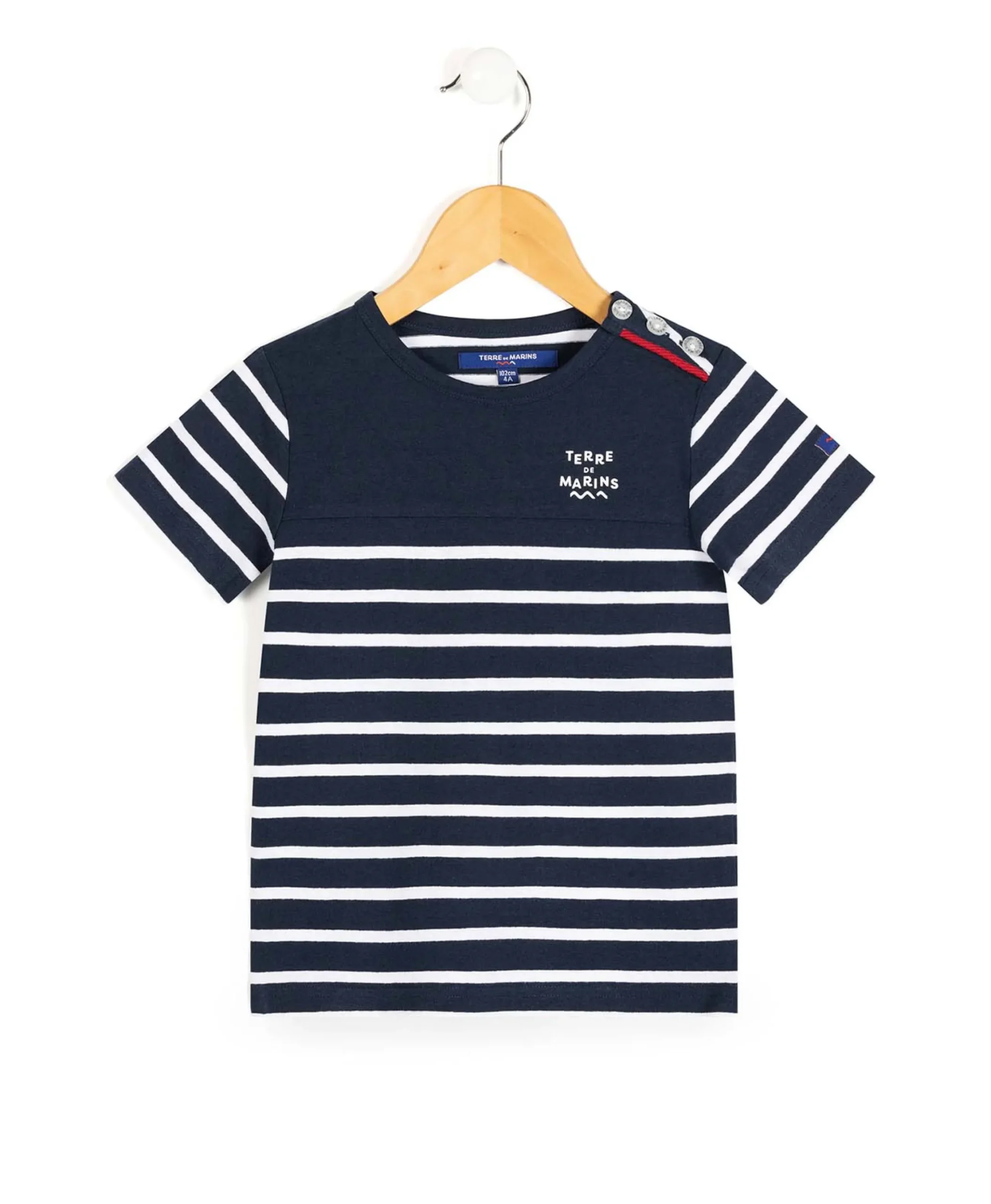 MARINIERE MC FOND INDIGO RAYE BLANC AQOI