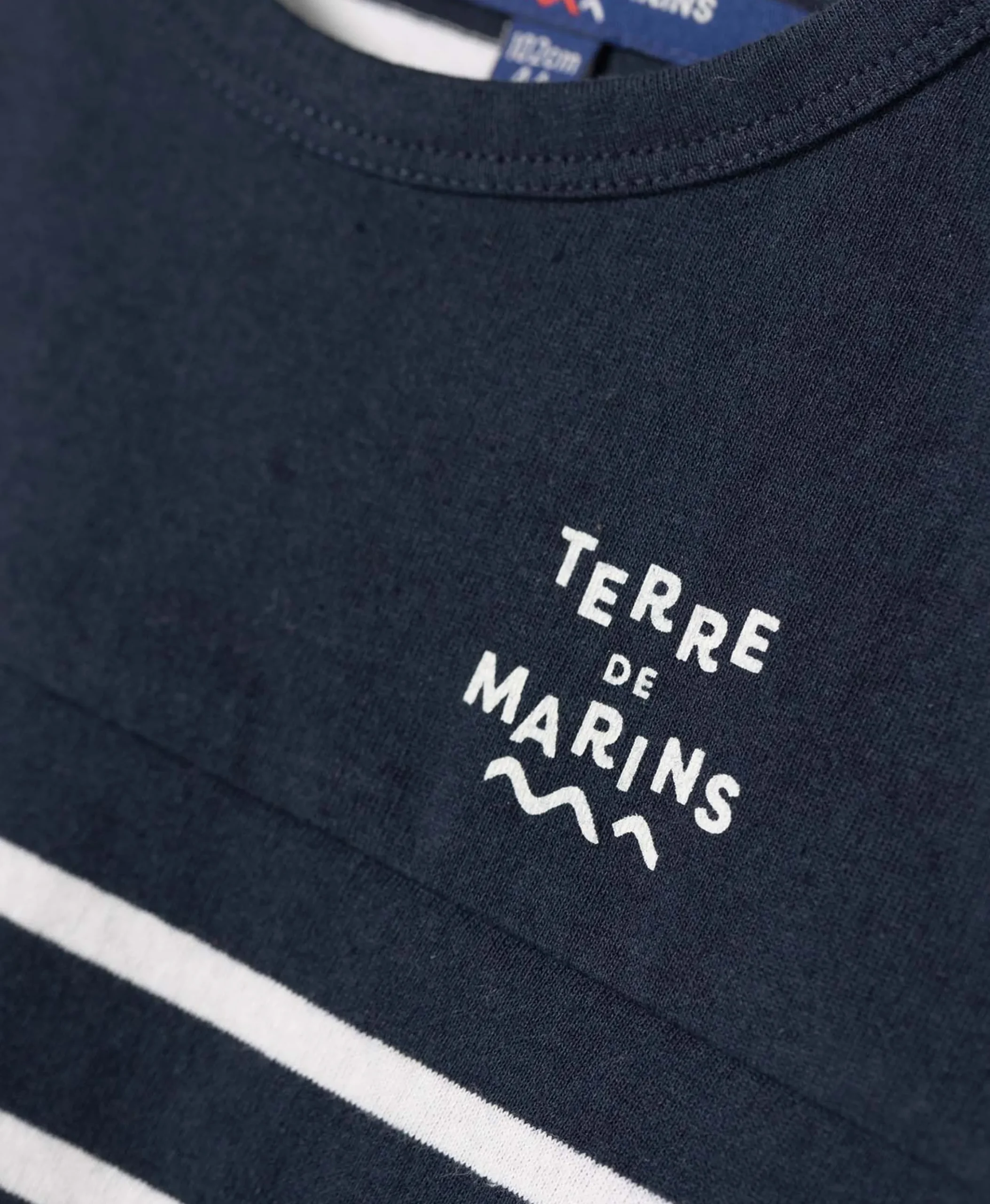 MARINIERE MC FOND INDIGO RAYE BLANC AQOI