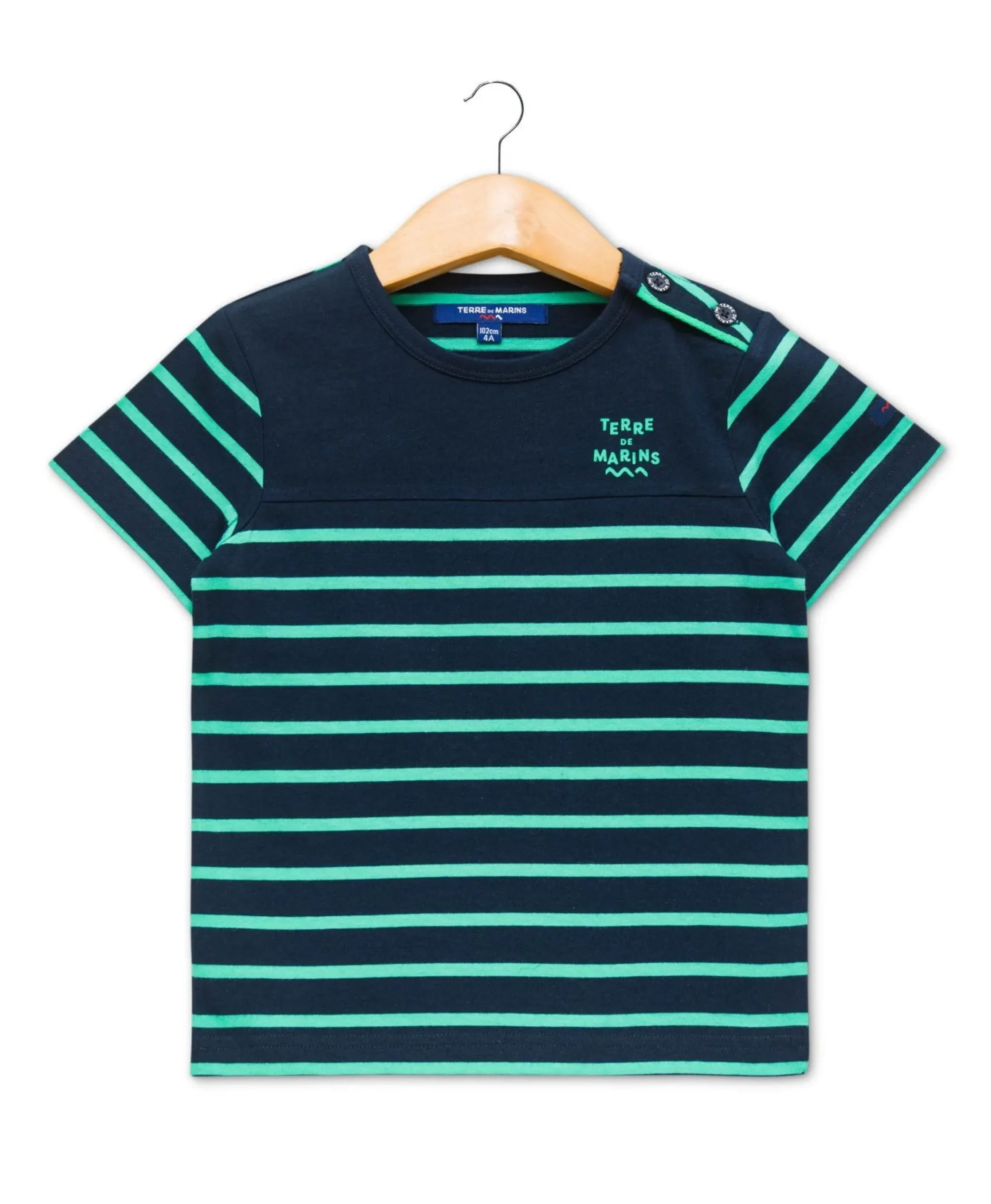 MARINIERE MC FOND INDIGO RAYE VERT AQOI