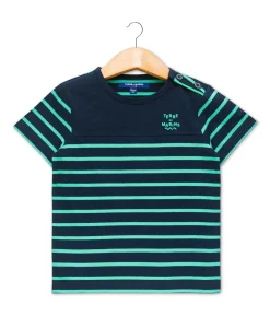 MARINIERE MC FOND INDIGO RAYE VERT AQOI