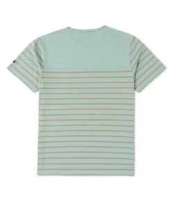 MARINIERE MC FOND VERT LAGON RAYE BEIGE GASPAR