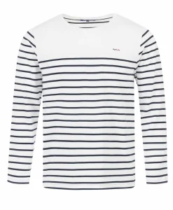 MARINIERE ML FOND BLANC OPT RAYE MARINE CALUNQUE