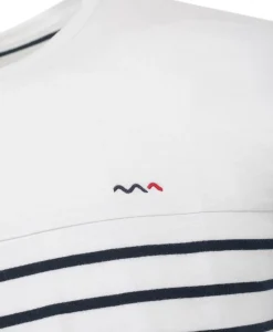MARINIERE ML FOND BLANC OPT RAYE MARINE CALUNQUE