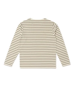 MARINIERE ML FOND GREGE RAYE SABLE ECOHOL