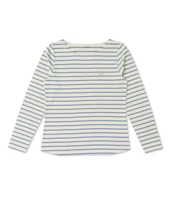 MARINIERE ML FOND GREGE RAYE BLEU ECOFEL