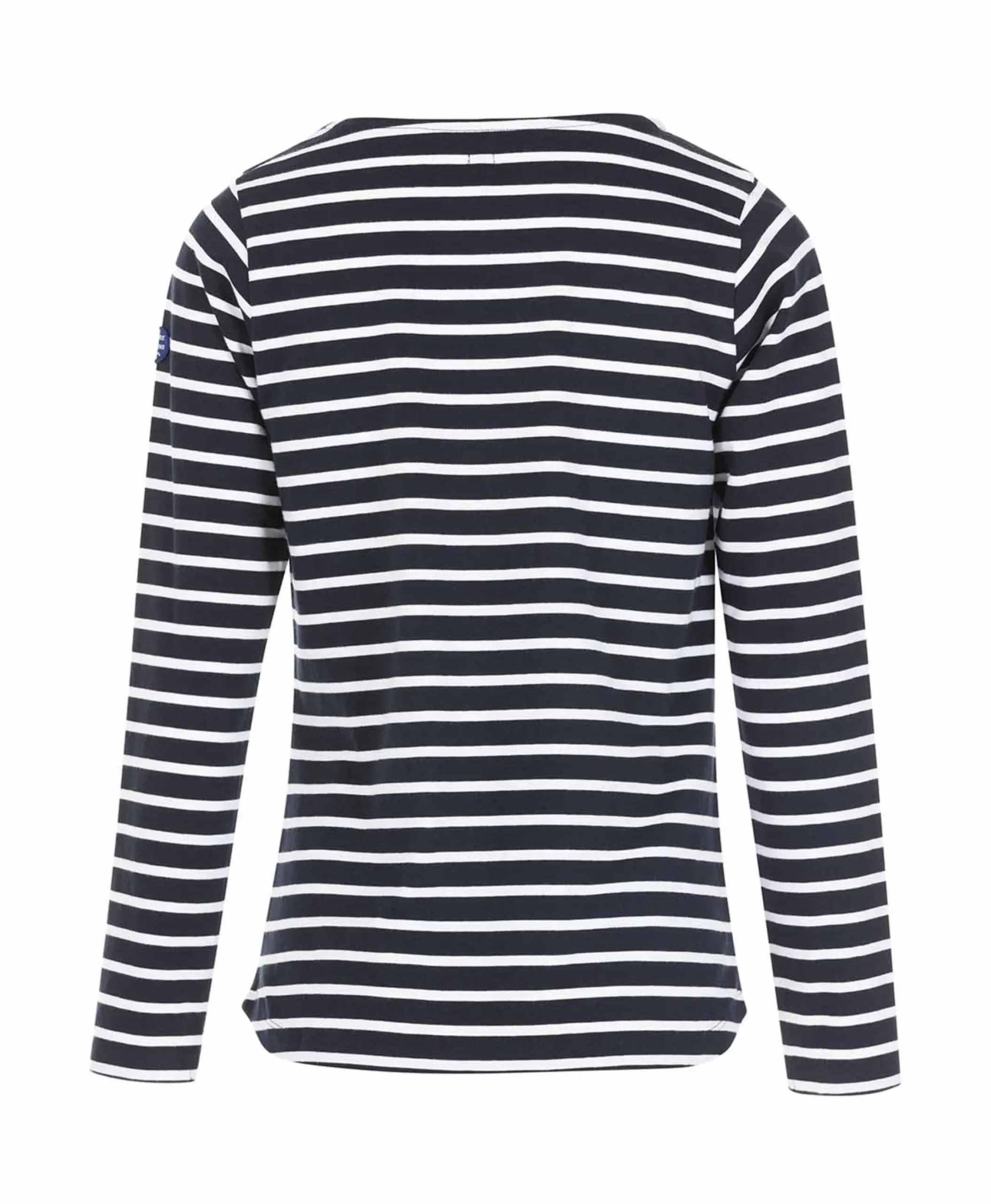 MARINIERE ML FOND INDIGO RAYE BLANC PACAGE
