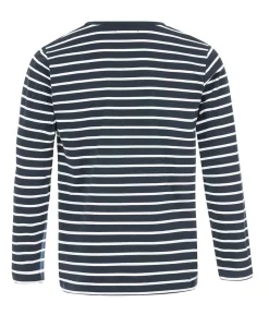 MARINIERE ML FOND MARINE RAYE BLANC OPT CALUNQUE