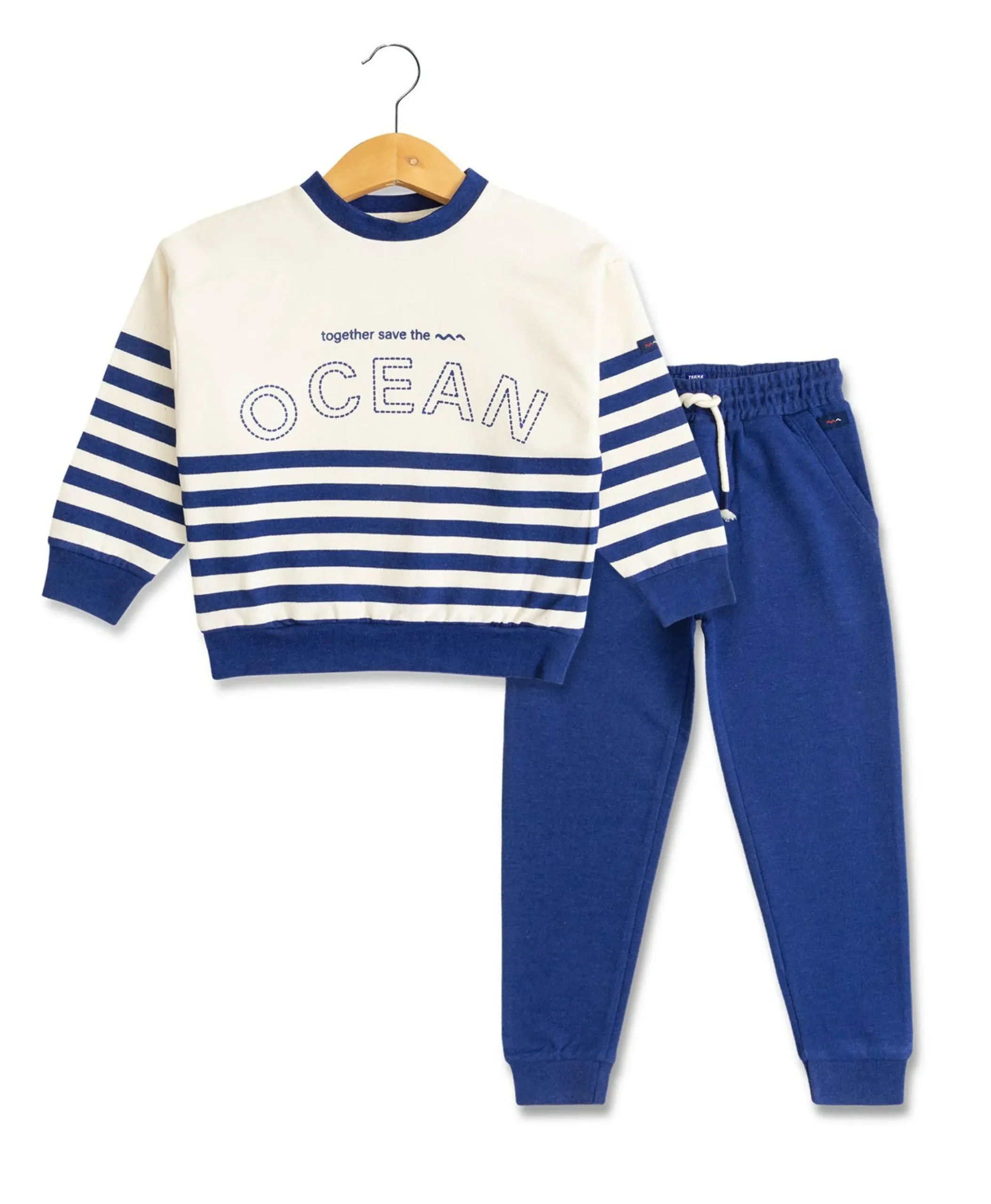 PANTALON + HAUT BLEU VIF WARRANT