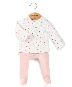 PANTALON + HAUT IMPRIME ROSE BACOEUR