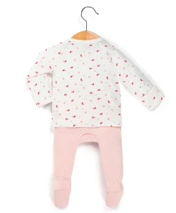 PANTALON + HAUT IMPRIME ROSE BACOEUR