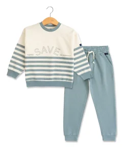 PANTALON + HAUT VERT LICHEN WARRANT