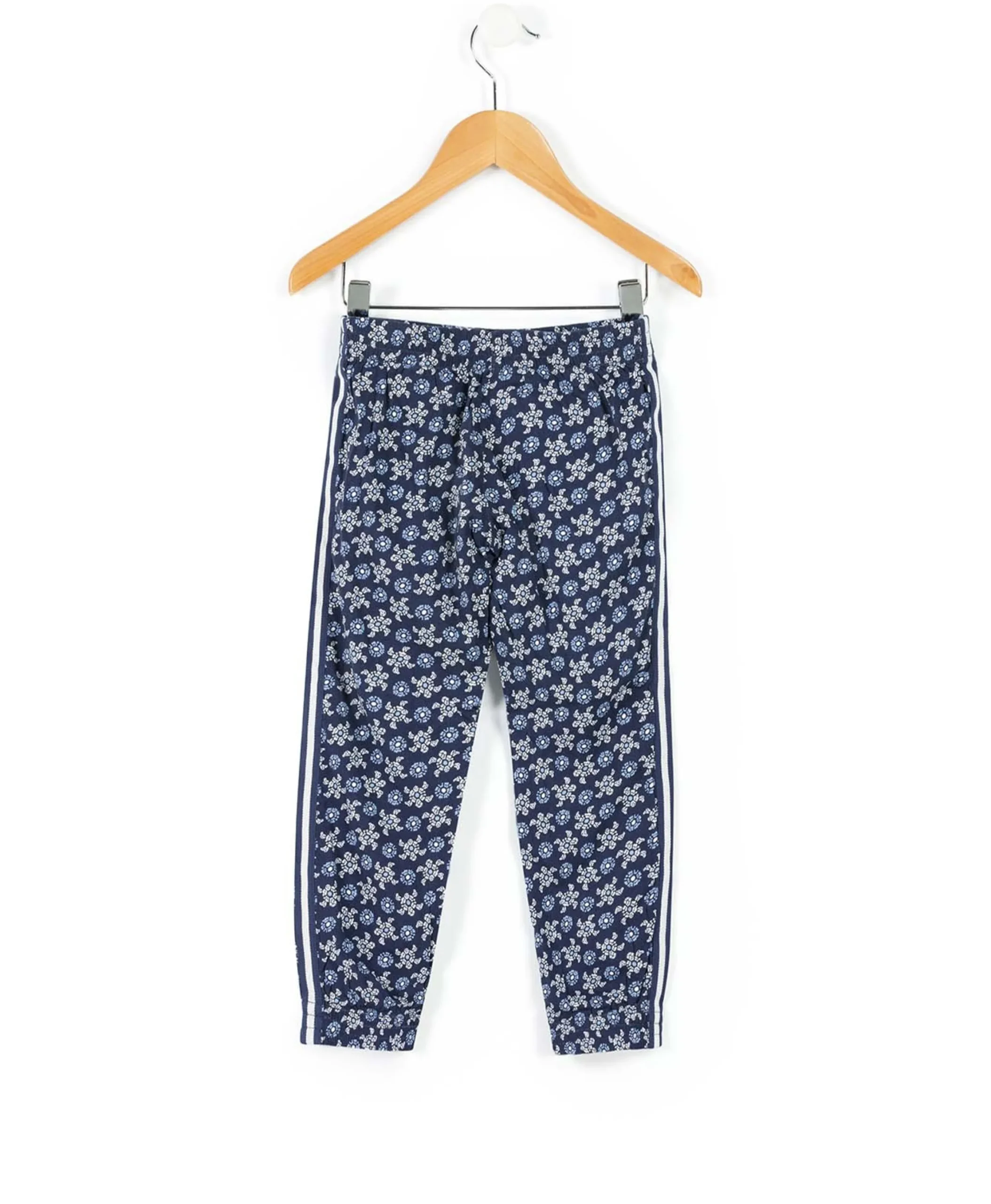 PANTALON IMPRIME FOND MARINE MAILYS