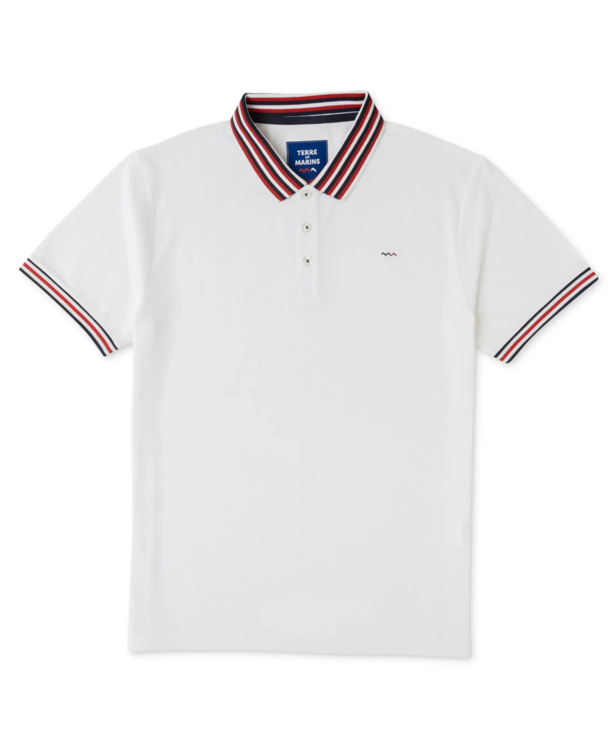 POLO MC BLANC OPTIQUE CABYST