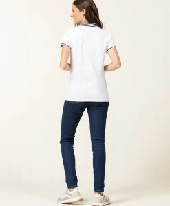POLO MC BLANC OPTIQUE COLAY