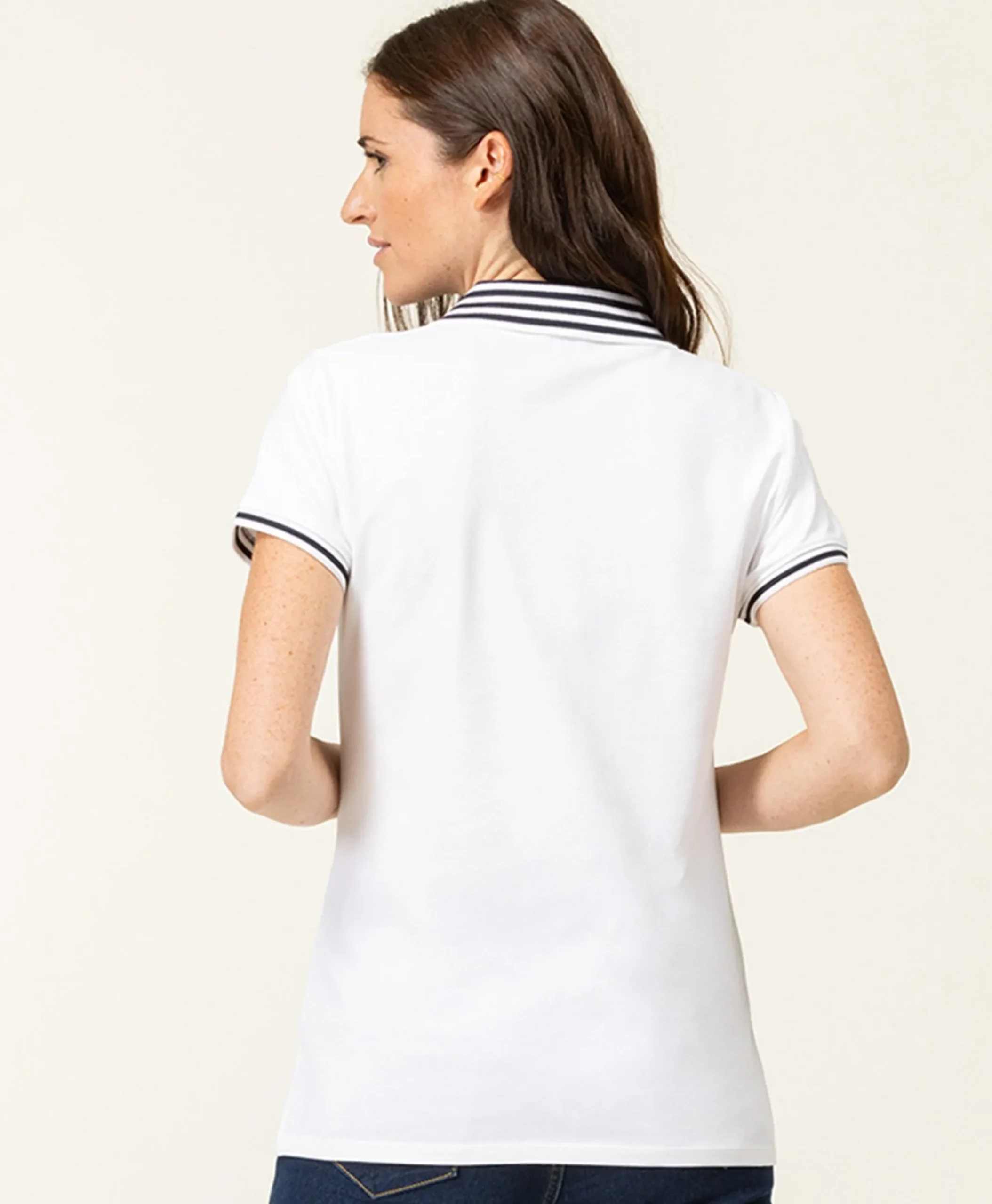 POLO MC BLANC OPTIQUE COLAY