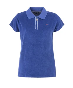 POLO MC BLEU OUTREMER CHINE CYANO