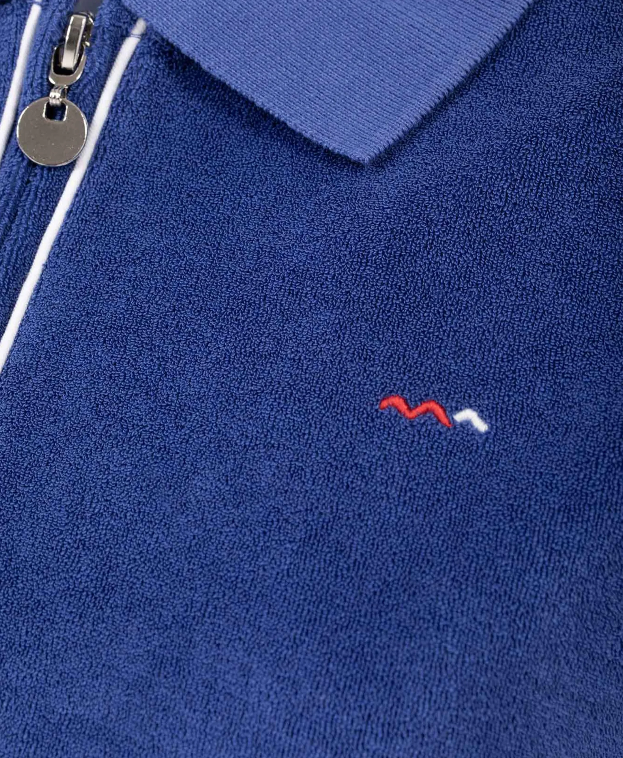POLO MC BLEU OUTREMER CHINE CYANO