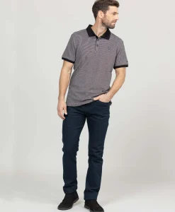 POLO MC JACQUARD NOIR COLDAN