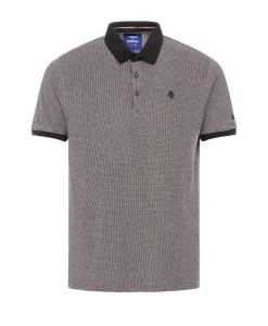 POLO MC JACQUARD NOIR COLDAN