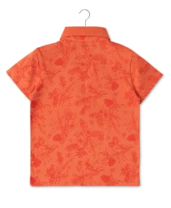 POLO MC ORANGE CITROUILLE COPALO