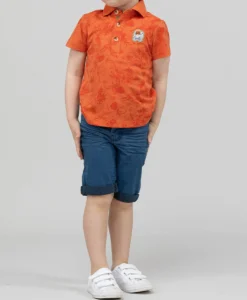 POLO MC ORANGE CITROUILLE COPALO