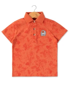 POLO MC ORANGE CITROUILLE COPALO