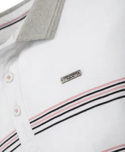 POLO MC RAYE FOND BLANC CEPLA