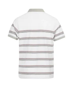 POLO MC RAYE FOND BLANC CEPLA