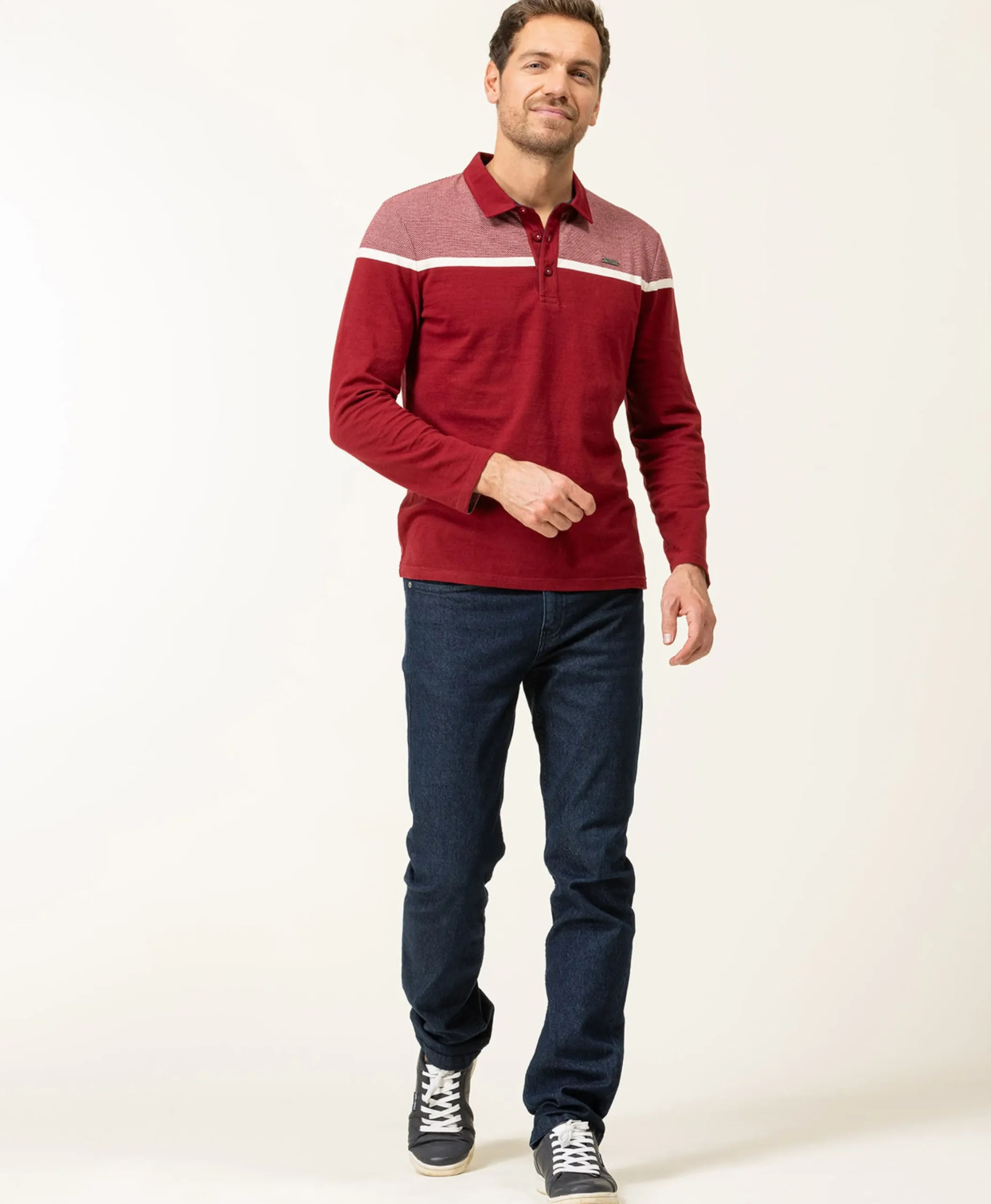 POLO ML GRENAT OJARI