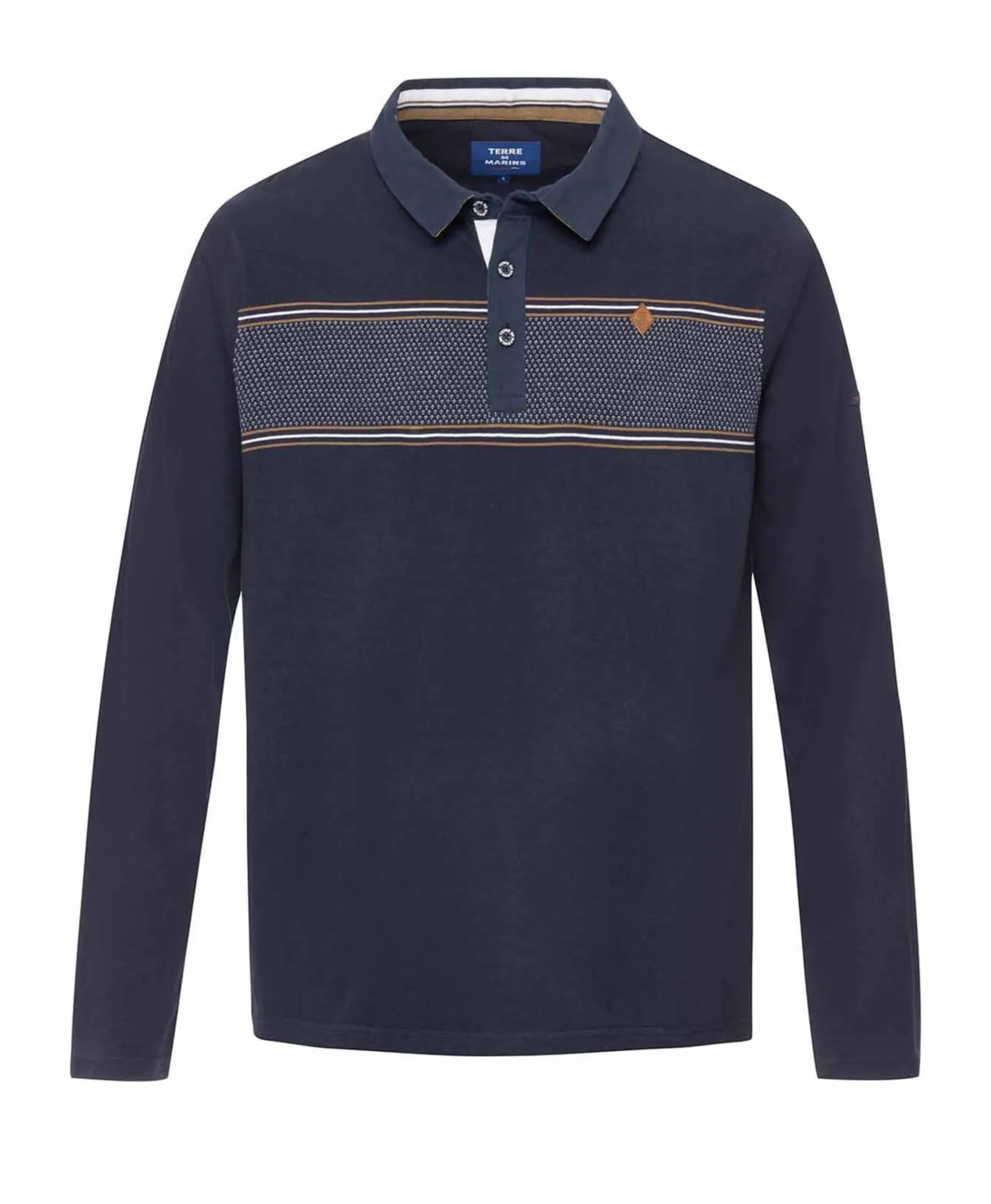 POLO ML INDIGO DERAN