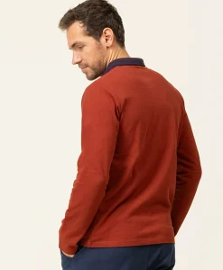 POLO ML ROUILLE FONCE ORAI