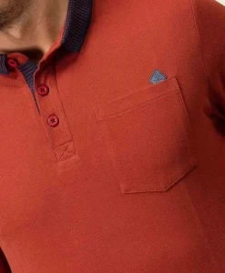 POLO ML ROUILLE FONCE ORAI