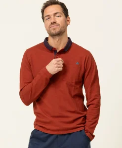 POLO ML ROUILLE FONCE ORAI