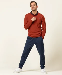 POLO ML ROUILLE FONCE ORAI