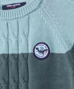 PULL BLEU / VERT BULI