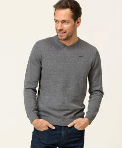 PULL GRIS CHINE FONCE KARIBA