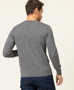 PULL GRIS CHINE FONCE KARIBA