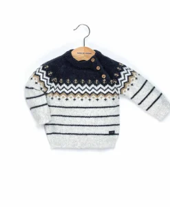 PULL GRIS CHINE PLOUFO