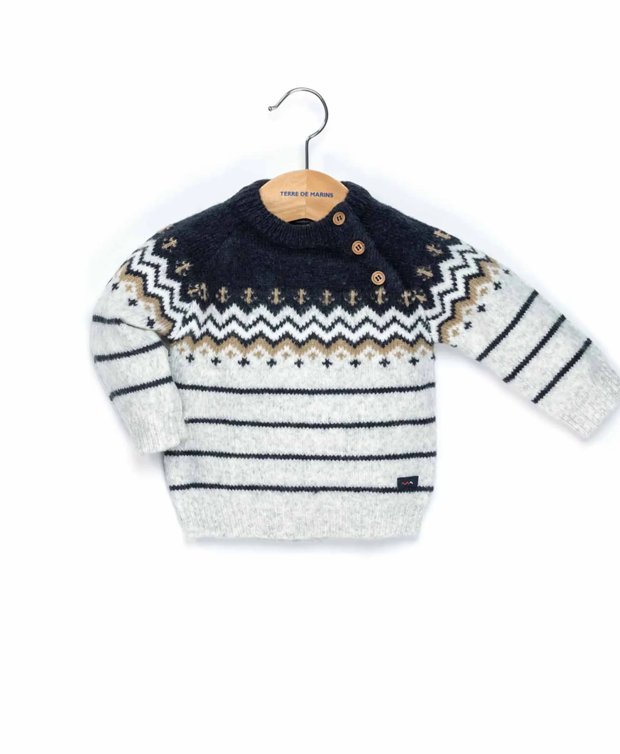 PULL GRIS CHINE PLOUFO