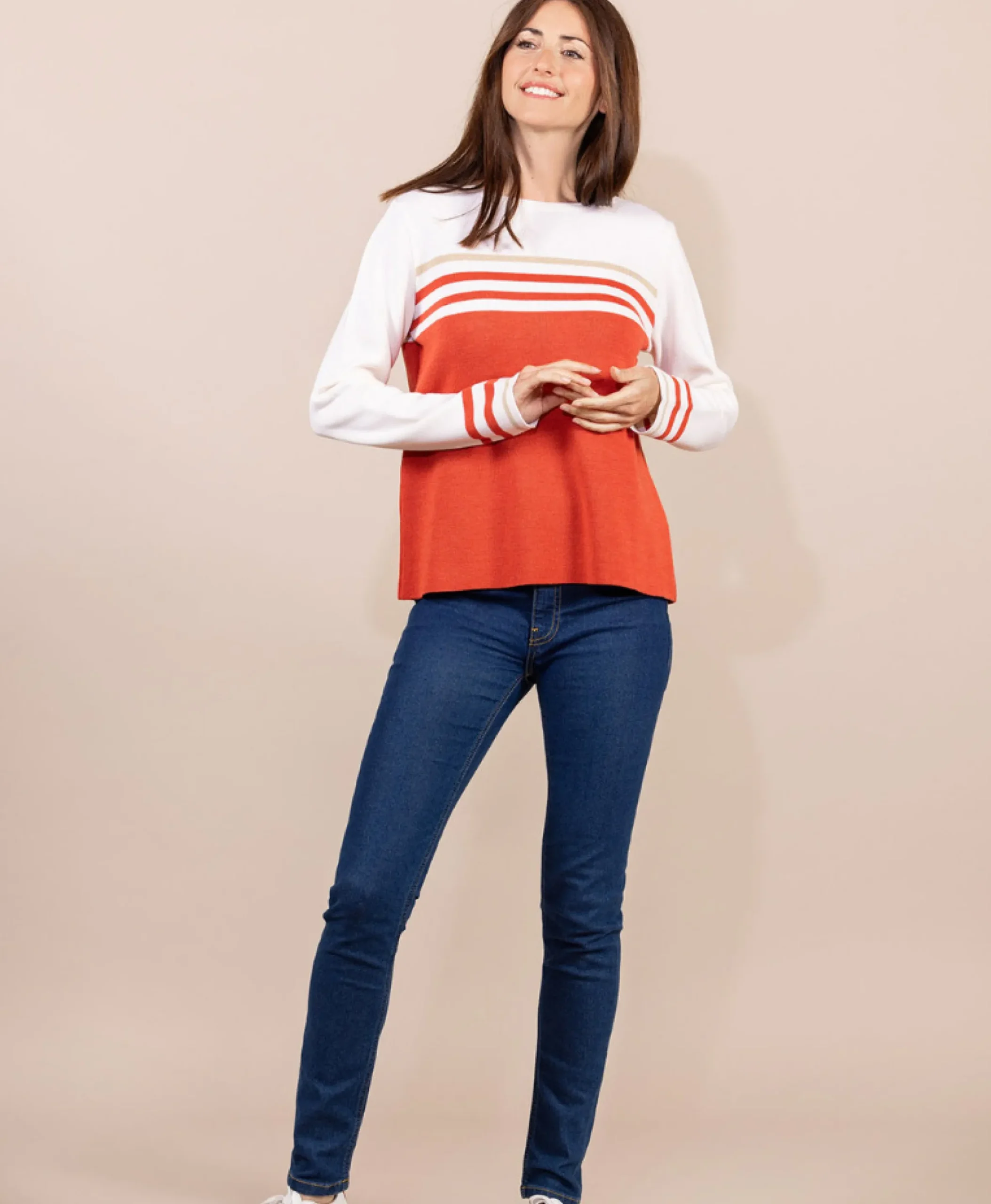 PULL ORANGE KOLETTE