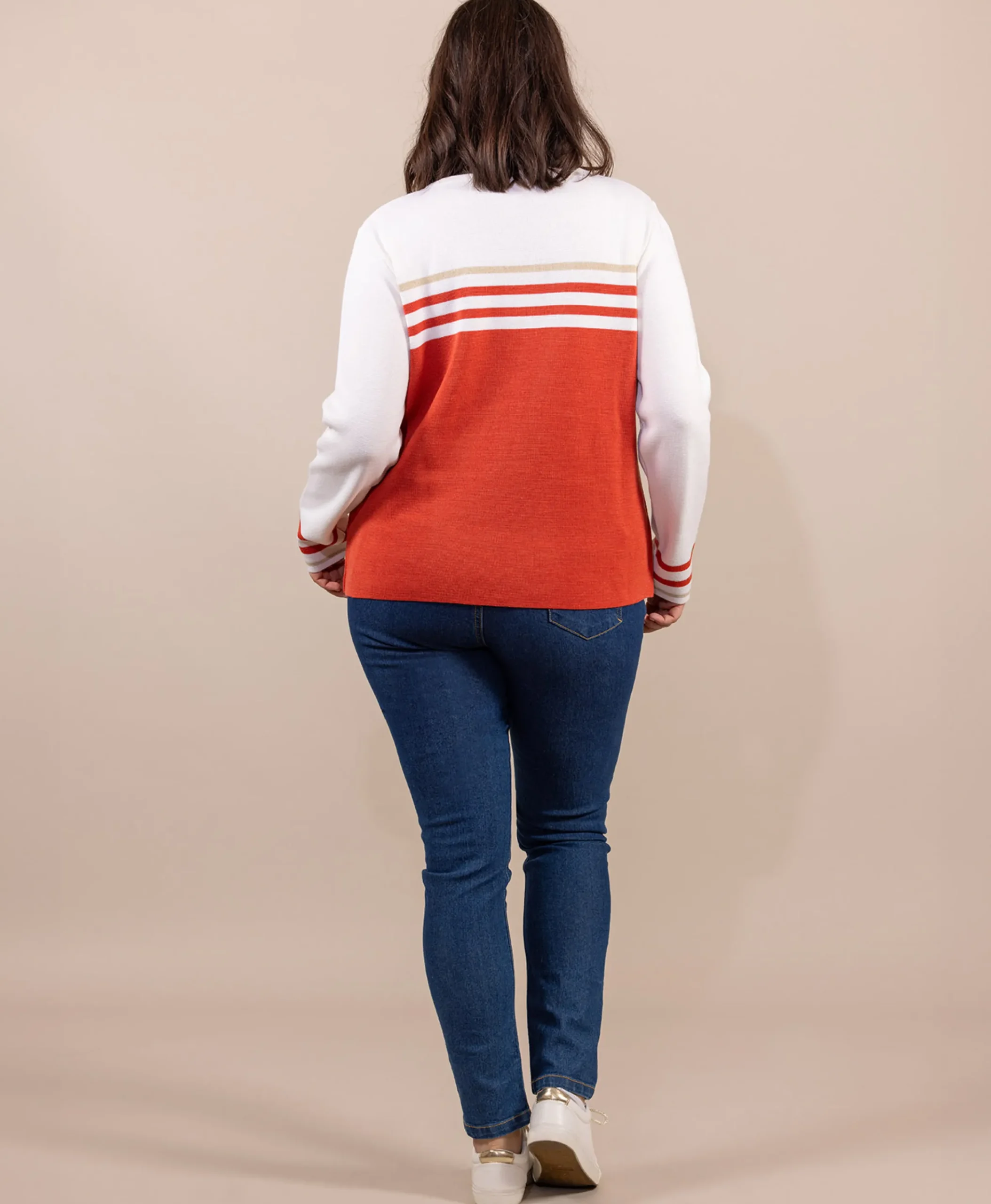 PULL ORANGE KOLETTE