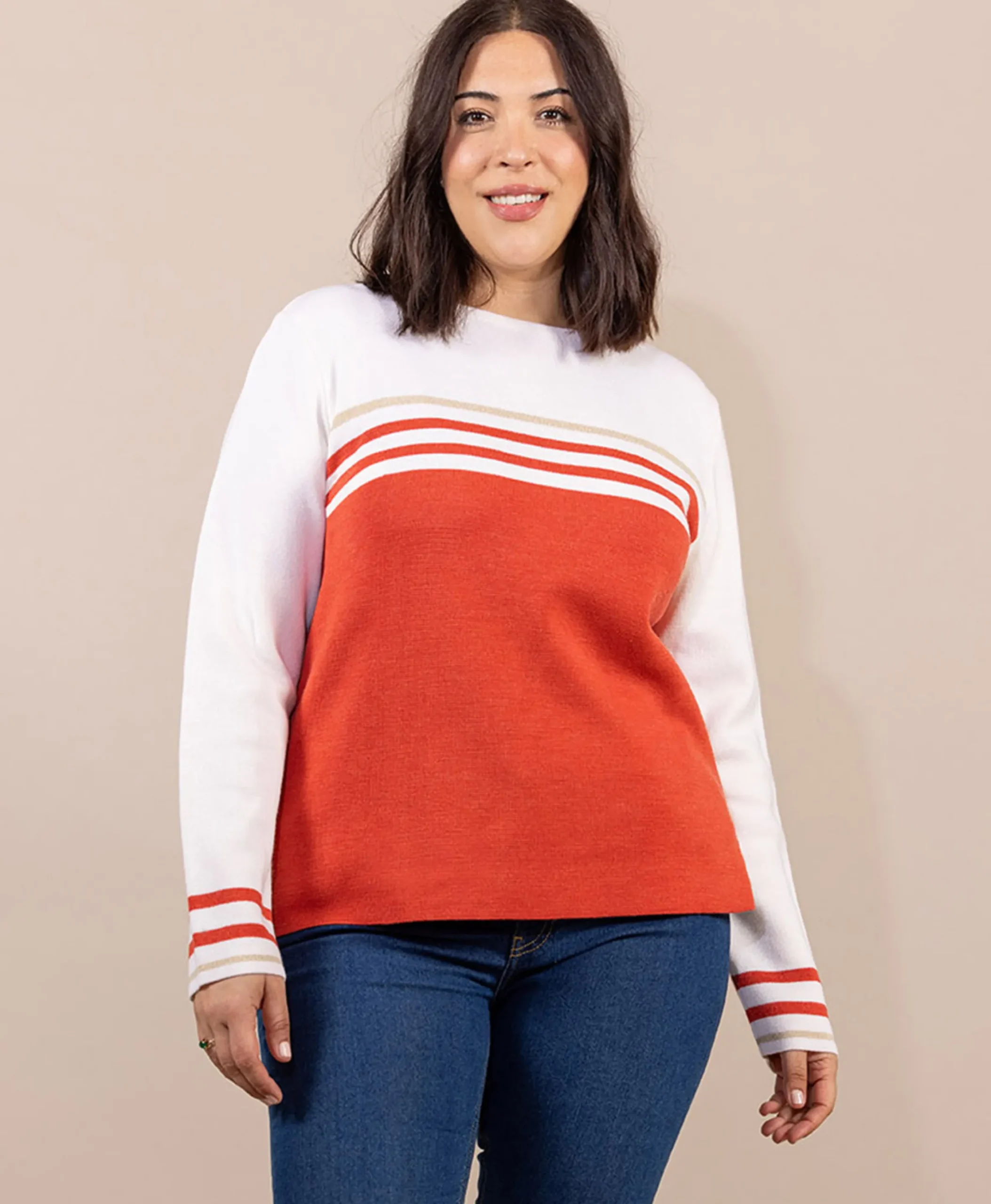 PULL ORANGE KOLETTE