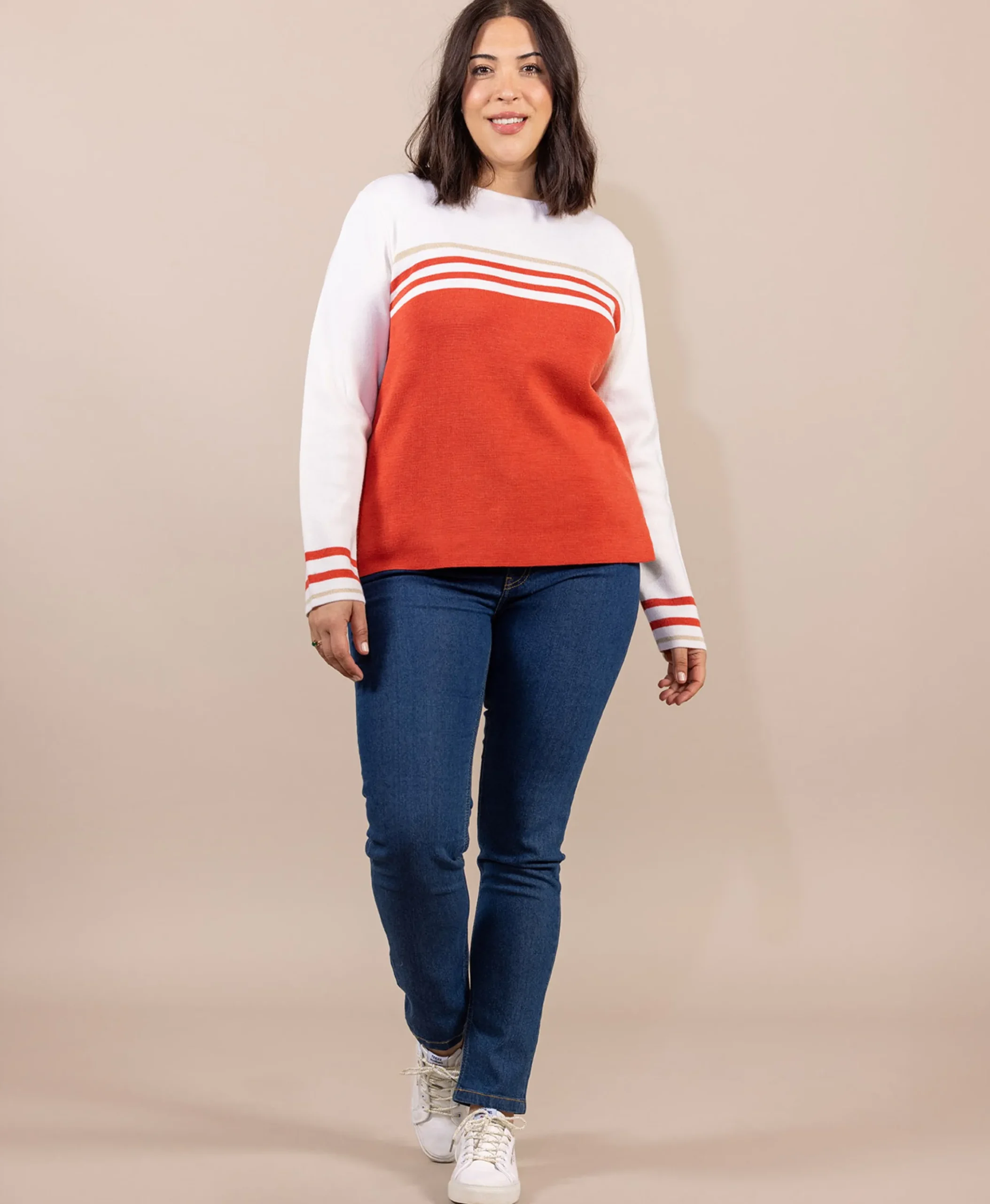 PULL ORANGE KOLETTE