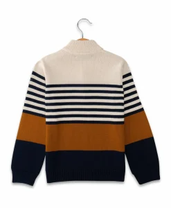PULL RAYE MULTICOLORE KAMIONER