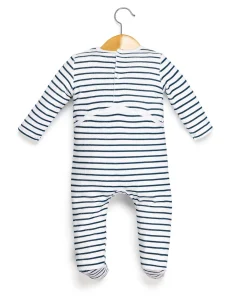 PYJAMA FOND NATUREL RAYE MARINE PANDOR
