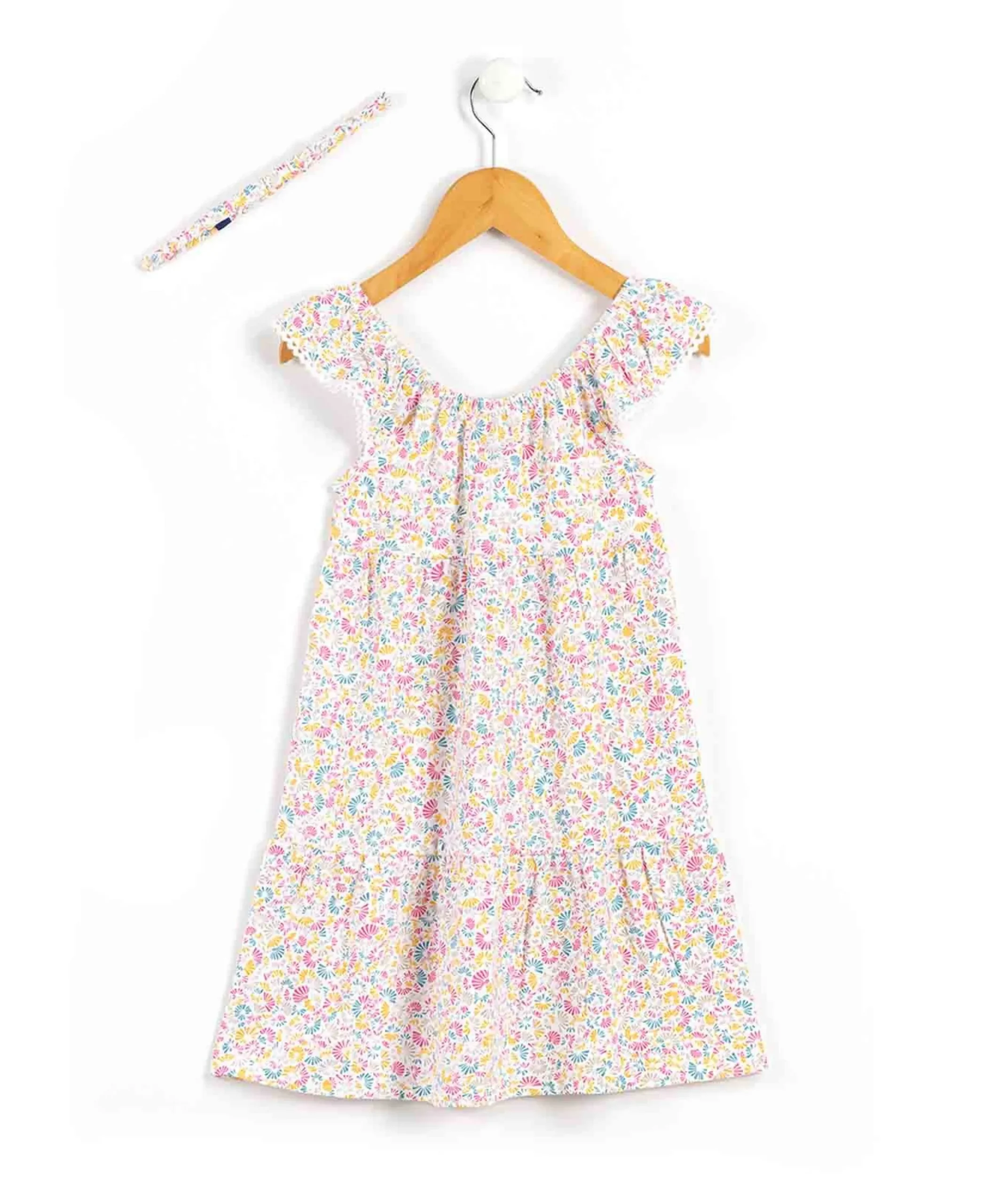 ROBE + ACCESSOIRE IMPRIME MULTICO ROBYNE