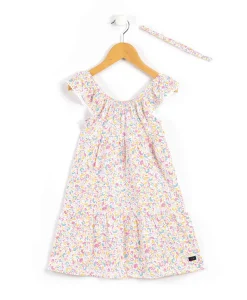 ROBE + ACCESSOIRE IMPRIME MULTICO ROBYNE