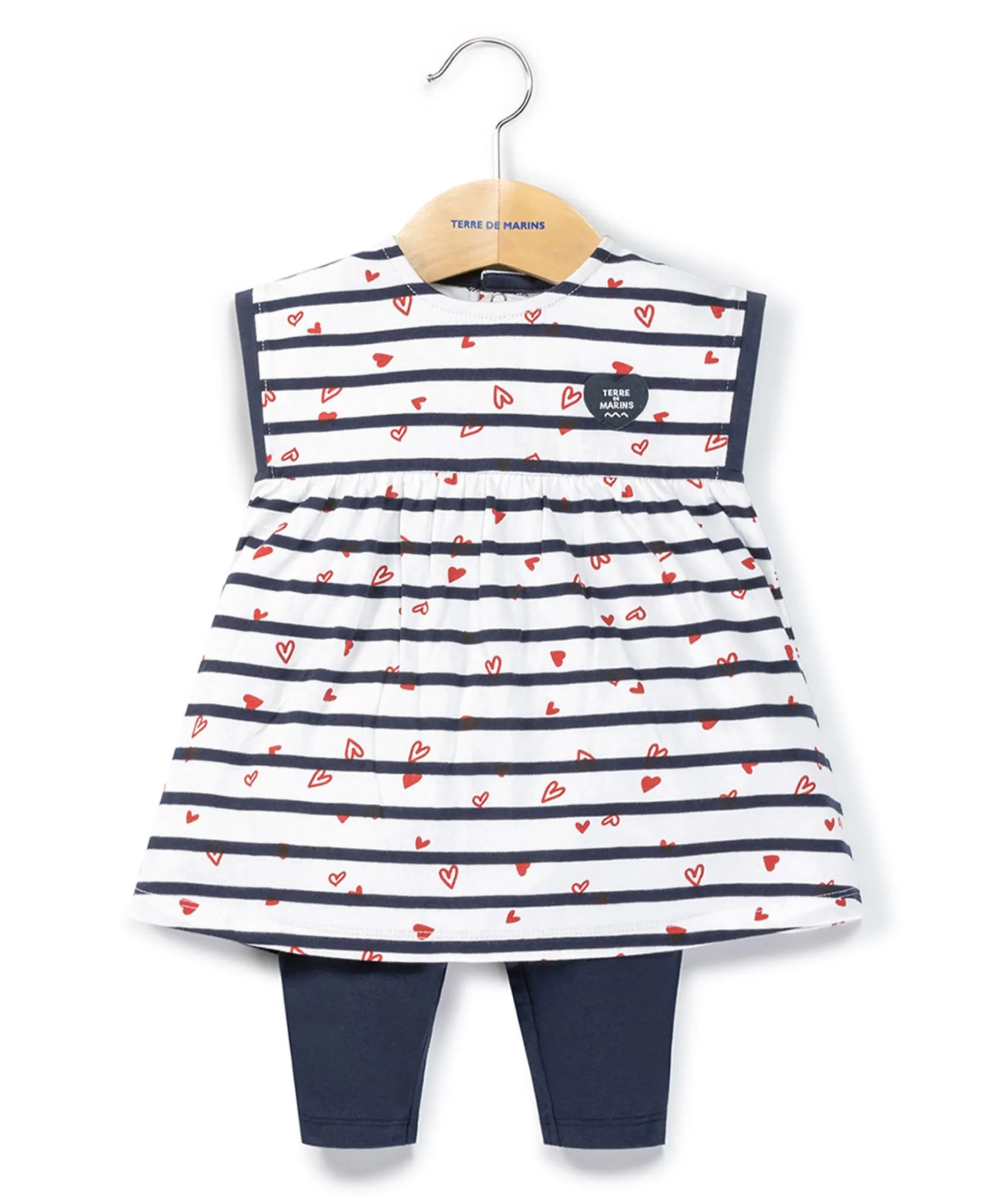 ROBE + BAS FOND BLANC RAYE INDIGO SHADI