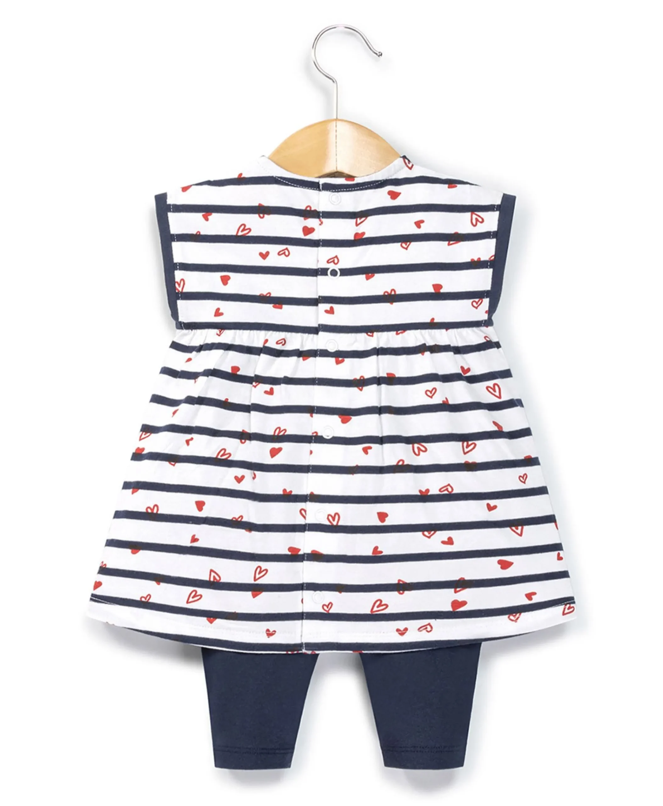 ROBE + BAS FOND BLANC RAYE INDIGO SHADI