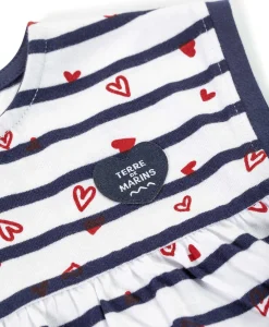 ROBE + BAS FOND BLANC RAYE INDIGO SHADI